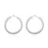 Gloednieuwe sterling verzilverde 5MM soramimi ring DFMSE149 dames 925 zilveren Dangle Kroonluchter oorbellen 10 paar veel230G