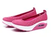 -Sual Tenis Shoes Shape Ups厚い低いかかとの女性看護師フィットネスシューズウェッジスイングシューズモカシンプラスサイズ40 41 42322M