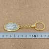 10PCS Keychain St Jude Thaddeus نصلي لنا سبيكة سحر المعلقات حلقة رئيسية حماية السفر DIY مجوهرات A-550F