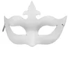 Nouveau 2020 bricolage main peint mascarade masque blanc masque masque de papier blanc papillon couronne visage enfant Halloween cosplay tirage masques de fête accessoires