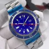 Orologi da uomo Montre de luxe Quadrante blu Cinturino in caucciù sportivo Movimento automatico Orologio super A17365D1 Cassa in acciaio inossidabile Orologi da polso