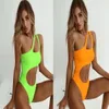 fille Bikinis ensemble une pièce sexy imprimé taille haute maillots de bain youfine oreille bord épaule trois pièces creux populaire une pièce Discount pas cher porter