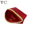 6pcs / lotred seda bolsa de tela regalo anillo de joyería pulsera bolsa de almacenamiento monedero monedero