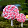 XBJ002 Resina 2 PCS Lollipop Jardín Decoración Adornos Mini Crafts Bonsai Micro Paisaje Artesanía Jardín de hadas Miniaturas