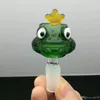 Frosch-Cartoon-Glasblasenkopf Großhandel Bongs Ölbrenner Rohre Wasserpfeifen Glaspfeife Bohrinseln Rauchen Kostenloser Versand