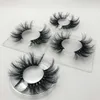 15 Stilleri 25mm 6D Vizon Yanlış Kirpik Yumuşak Doğal Uzun Kalın Çapraz El Yapımı Yanlış Eyelashes 6D Vizon Kirpikler Uzatma Kirpik