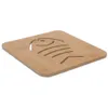 Lovely Hollow Wooden Carved Coaster Heat-insulated Cup Mat Tableware