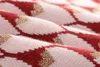 الأزياء-2018 قلوب الوردي الجاكار طويلة الأكمام طويلة السترة المرأة العلامة التجارية نفس نمط التلبيب الرقبة الحياكة فساتين طويلة النساء 110105