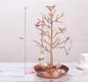 15 * 30cm 4Style Smycken Stativ Rack Hushållsjärn Halsband Rack Earring Rack Legering Smycken Display Prop Bird Tree Heminredning 1pc C617