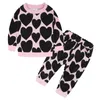 INS Enfants Printemps Automne Tenues Sweats À Capuche À Manches Longues Sweat + Pantalon Deux Pièces Ensemble Garçons Filles Pull Pantalon Survêtement Casual Sportswear