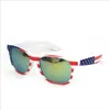 Sunglasses crianças bandeira americana sunglass moda unisex viajar praia guarda-sol ao ar livre ciclismo dirigindo óculos vidros retrô lt1387