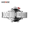 Weide Mens Sports Model Flera funktioner Business Auto Date Week Analog LED Display Alarm Stopp Watch Steel Strap Witch Watch289C