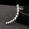 1 PC Neues Design Star Stud Ohrringe Ohr lang Ohrringe Ohrclip Crawler Fashion Schmuck Accessoires Geschenke für Frauen Girls2079