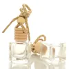 10 ml Colgante Perfume para automóvil Botella colgante Vacío Vidrio transparente Auto Adorno Aceites esenciales Difusor Automóviles Botellas RRA2462