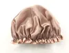 사랑스러운 두꺼운 여성 샤워 새틴 모자 다채로운 목욕 샤워 모자 머리카락 커버 더블 방수 컵 DC905
