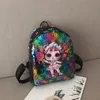 Kinderen rugzak cartoon lol pailletten veilig bevestigd tieners anime kinderen student schooltas reizen bling rucksack tassen voor kinderen