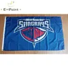 Echl South Carolina Stingraysフラッグ3 * 5ft（90cm×150cm）ポリエステルバナー装飾飛行ホームガーデンお祝いプレゼント