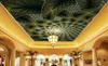 Papier peint sur mesure 3D Stéréoscopique Stéréoscopique Monde Dolphin Zenith Plafond Art Mural Mur Mural Salon Chambre à coucher Fond d'écran