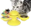 De senaste husdjursförbindelserna vänder ART VERDMILL CAT TOY TURNTABLE TEASE CAT TOYSSPRATCH ITCHY CAT BRUSH, Gratis frakt