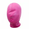 Masque de sexe fétiche en cuir Pu Bdsm Sex Toys pour couples flirtant Bdsm Bondage Capuche totalement fermée Y190716