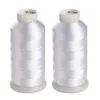 2 Bobbin Thread for Sewing and Embroidery Machine 2 White 5500 Yards Each 60WT Polyester Bobbin Fill Thread Bottom Threads5283054