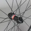 New Carbon Disc Cyclocross Wheels Pillar de bicicleta de bicicleta de cascalho 1423 Falou Novate D411 D412 Hubs 6 parafuso ou trava central