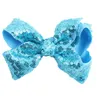 4.7inch Jojo Glitter Mermaid Flip Sequin Big Bow Hairpin Baby Girls Gradient Paillette Barnettes Kids Bling Bling Clip Accessor