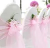 Romatic Organza chair sashes bow Sash Gold Blush for wedding and Events Supplies Party Decoration chair cover sash 130pcs