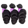 9A Bundles de cheveux humains brésiliens 345 Bundles de cheveux vierges vague de corps droite lâche eau profonde crépus bouclés Remy Extensions de cheveux Wef3600206