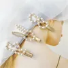Europejski USA Hot Sprzedaży Moda Makijaż Pearl Hair Klipy Hollow Out Gold Color Duck Clip Side Hair Pins