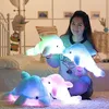LED Plüsch Delfin Kuscheltier Blau Rosa Weiß Leuchten Kinder Spielzeug 18 "Nachtlicht Geschenk NEU