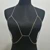 Fashion-Claw Crystal Bra Slave Harness Body Chain Women Rhinestone Choker Necklace Pendant Bikini Beach Body Smycken 2017