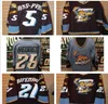 Echte Männer, echtes, vollständig besticktes ECHL 2010-11 Toledo Walleye 28 Mike Hedden 5 Simon Danis Pepin-Trikot oder benutzerdefiniertes Trikot mit beliebigem Namen oder Nummer