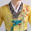 韓国の伝統的な服の女性のイブニングパーティードレス国立フォークダンスステージヴィンテージ刺繍ハンボックアジア衣装