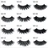 3D Mink Eyelashes Eye Makeup Mink False Lashes mjuk naturlig tjock falsk