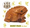 木製ラッキーカエルのおもちゃ動物のお金カエルクラッカーキッズ楽器パーカッショントイギフト子供おもちゃ5379396