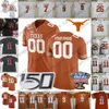 American College Football Wear Custom Texas Longhorns 6 Devin Duvernay 7 Caden Sterns Daniel Young 17 Cameron Dicker 2019 Orange Retro Black Men Youth Kid 150T