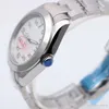 Sprzedaż dżentelmenów zegarek na rękę na rękę Czarną tarczą Męskie 40 mm Automatyczne zamiatanie stali nierdzewne 116900 zegarków 0257i