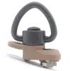 M-lok Sling Swivel Set Heart-Shape Loop QD Quick Loss Base ett hål för Snap Clip Krok Spring_Svart/Röd/Tan färger