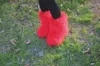 Stivali da neve con capelli di struzzo Donna Inverno Pelliccia calda Peluche 2019 Soffice moda Caviglia Casa di moda Furry Dolce Scarpe da donna Piuma Hot1
