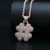 Fashion- $ símbolo diamantes pingente colares para homens luxo dólar de cristal liga zircons pingants colar 3 cores ouro prata prata rosa ouro