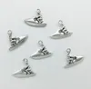 50pcs/Lot Motorboat Charms Pendants Retro Jewelry Accessories DIY Antique silver Pendant For Bracelet Earrings Keychain 18*24mm