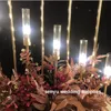 New style Star spring 10 heads LED candle light walkway stand for wedding event stage decoration senyu0153