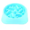 Mangeoire en plastique Anti-étouffement pour animal domestique, bol pour chien, chiot, chat, alimentation lente, alimentation saine, Design Jungle, rose, bleu, vert