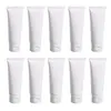 15ml 20ml 30ml 50ml 100ml Tom vit Make up Soft Cosmetic Cream Lotion Bottle Refillerbara Plastbehållare För Lotion Shower Gel