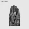 Fashion-CARANFIER Hommes Gants en cuir véritable Mâle respirant en peau de chèvre mince printemps été automne conduite mitaines antidérapantes hommes Glo328Z