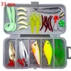 33/56/104/106/109/122/142/166/280pcs Fishing Lures Set Spoon Hooks Minnow Pilers Hard Lure Kit In Box Fishing Gear Accessories T203056