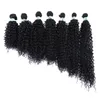 70g 1 шт. Синтетические парики Kinkycurly Hair Pair Brazilian Девы Человеческие Пакеты Волос Remy Клип-парики для волос