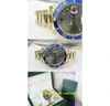 Наручные часы Original Box Casual Современные повседневные мужские часы мужские 16618 Мужские 18 К Желтое золото Шифер Serti Сапфировый циферблат 40 мм