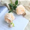 Artificial Western Rose Flowers Artificial 3 head Peony Wedding Party Home Decor Silk Materials Peony Flower Fake Rose Flowers